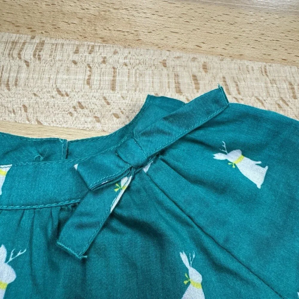 Baby Gap Girl Easter Bunny Printed 100% Cotton Blouse size 3-6 Months